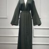 Abaya – Cardigan Kimono de dubaï pour femmes, robe musulmane, Hijab