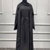 Abaya-Robe musulmane 3 pièces pour femmes, tenue de soirée, kaftan marocain