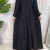Abaya Robe musulmane lisse et soyeuse pour femmes, Abayas musulmanes longues