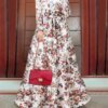 Abaya - Robe musulmane élégante à fleurs pour femmes, robe d'été imprimée pour femmes