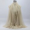 hijab Foulard froissé en coton doux pour femme musulmane, 70x180cm, châles et enveloppes islamiques