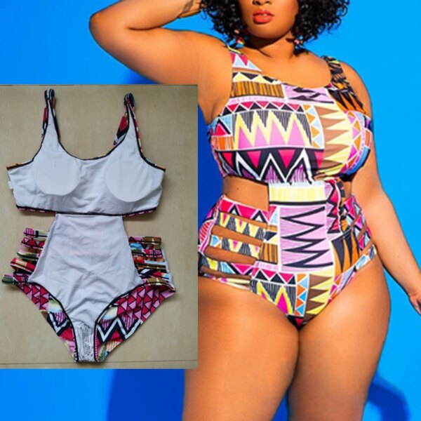 Maillot de bain une pièce grande taille, grande taille, pour femmes
