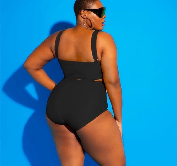Maillot de bain une pièce grande taille, grande taille, pour femmes