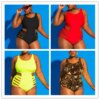 Maillot de bain une pièce grande taille, grande taille, pour femmes