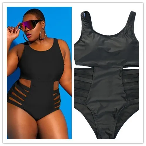 Maillot de bain une pièce grande taille, grande taille, pour femmes