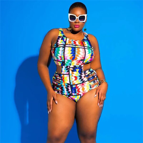Maillot de bain une pièce grande taille, grande taille, pour femmes