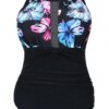 Maillot de bain une pièce, Sexy, grande taille, en maille, 1 rétro