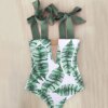 Maillot de bain une pièce pour femmes, mignon, avec nœud, amissié, dos croisé, monokini