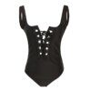 maillot de bain gainant ventre plat à lacets, sexy, bandage, pour femmes, monokini
