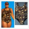 Maillot de bain une pièce grande taille, grande taille, pour femmes