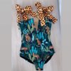 Maillot de bain une pièce pour femmes, mignon, avec nœud, amissié, dos croisé, monokini