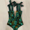 Maillot de bain une pièce pour femmes, mignon, avec nœud, amissié, dos croisé, monokini