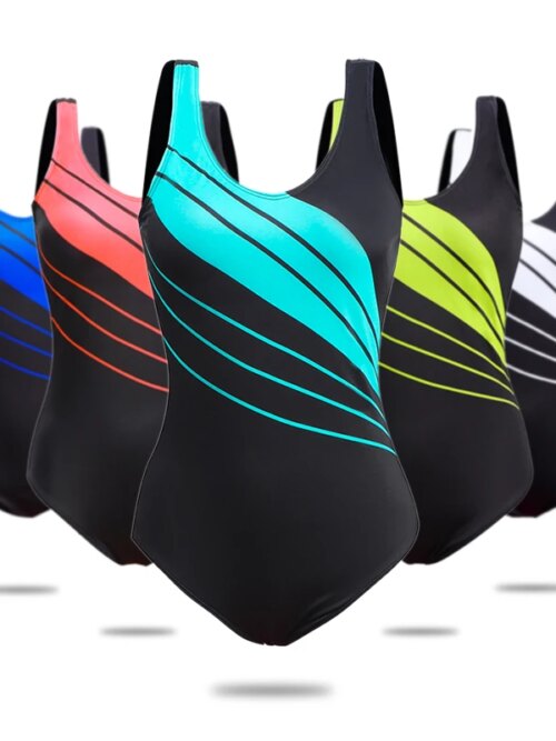 maillot de bain gainant ventre plat pour femmes, imprimé sportif professionnel