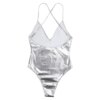 Maillot de bain femme gainant – monokini une pièce brillant