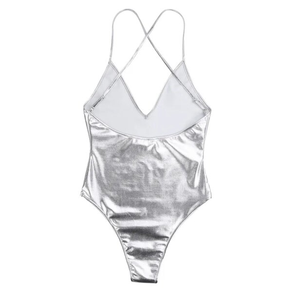 Maillot de bain femme gainant – monokini une pièce brillant