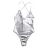 Maillot de bain femme gainant – monokini une pièce brillant