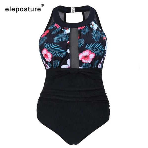 Maillot de bain une pièce en maille, Sexy, Patchwork, Vintage, pour femmes, vêtements de plage