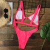 maillot de bain 1 pièce gainant, sexy, découpé, culotte tanga, monokini, noir, rouge, vert