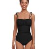 maillot de bain gainant ventre plat , rembourré, Push-Up, froncé, Sexy, solide