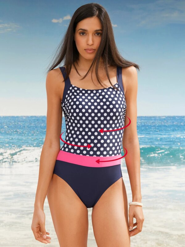 49523-91a75f.jpg maillot de bain gainant ventre plat rayé pour femmes, classique