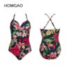 maillot de bain 1 pièce gainant imprimé Floral, maillot de bain femme sexy