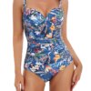 maillot de bain 1 pièce gainant imprimé Floral, maillot de bain femme sexy