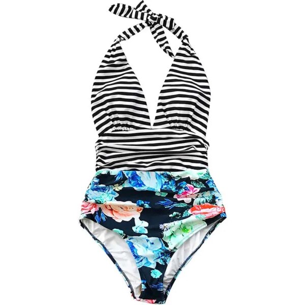 Maillot de bain 1 piece fermé, amincissant, push-up, pour femmes