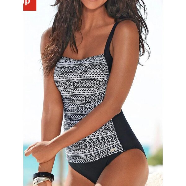 maillot de bain 1 pièce gainant vintage, imprimé floral, pour femmes