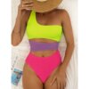 maillot de bain 1 pièce gainant , découpé, Monokini, motif Patchwork