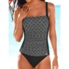 maillot de bain 1 pièce gainant vintage, imprimé floral, pour femmes