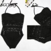 maillot de bain gainant ventre plat dos nu, sexy, amissié, maille noire solide
