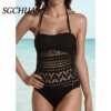 maillot de bain gainant ventre plat dos nu, sexy, amissié, maille noire solide
