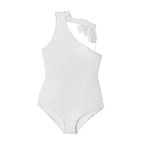 maillot de bain 1 pièce gainant , coréen, col licou, nœud papillon