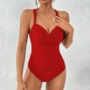 Maillot de bain une pièce fermé pour femme, amincissant