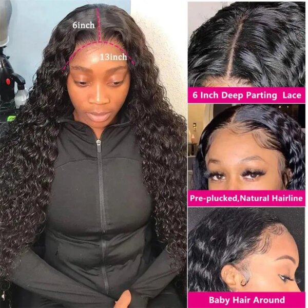 5057-2a74e8.jpg Perruque naturelle bouclée, avec bonnet en dentelle transparente HD 250%