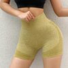 Short de sport sans couture pour femme, taille haute, push-up, leggings de yoga, cyclisme, jogging, fitness, gym