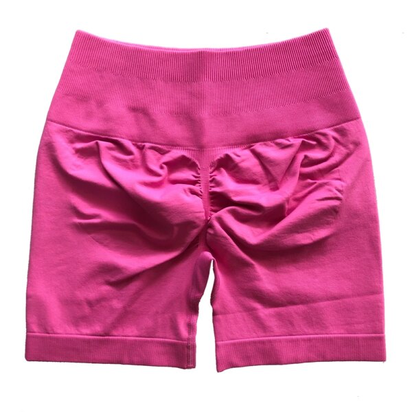 Shorts de motard taille haute sans couture pour femmes, pantalons push-up monochromes, shorts de butin froissés, shorts de yoga, sports de fitness et de gym, nouveau