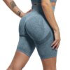 short de Yoga pour femmes, Fitness, taille haute, sans couture, Push-Up