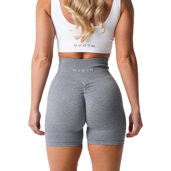 Nvgtn – short élastique en Spandex pour femme, respirant, sans couture, respirant, rehausseur de la hanche, loisirs, sport, course à pied