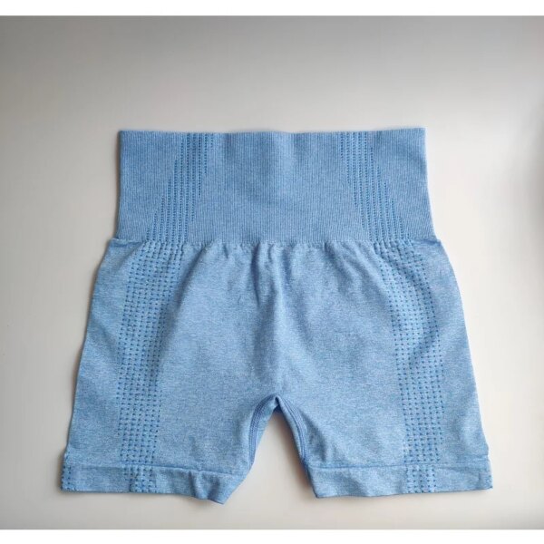 Leggins de haute taille sans couture, shorts de gymnastique de type pantalons courts en spandex rose, idéal pour fitness et yoga, nouveauté