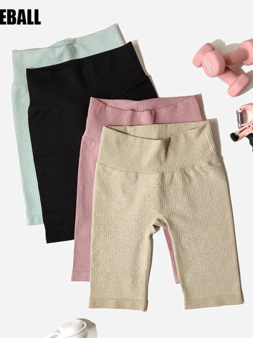 Warehouse – Shorts de Fitness sans couture pour femmes, de Yoga, d'entraînement, de taille haute, de hanche, de course, de Sport, Leggings