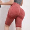 Shorts de Yoga pour femmes, taille haute, sans couture, Push-Up, fessier, de sport, de Fitness, d'entrainement, pour l'été