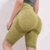 Shorts de Yoga pour femmes, taille haute, sans couture, Push-Up, fessier, de sport, de Fitness, d'entrainement, pour l'été