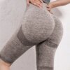 Shorts de Yoga pour femmes, taille haute, sans couture, Push-Up, fessier, de sport, de Fitness, d'entrainement, pour l'été