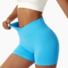 52075-b8f28c.jpg Short de yoga taille haute sans couture pour femme, élastique, séchage rapide, lifting des hanches, pantalon respirant, sport de course, cyclisme, été
