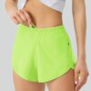 Luluwomen – Shorts de sport respirants et amples pour femmes, 2.5 pouces, poches latérales, sous-vêtements de course, de Fitness et de Yoga, à séchage rapide