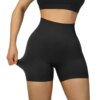 Short de sport femme taille haute – sans couture, yoga fitness, avec poche croisée