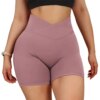 52604-e89b46.jpg Short de sport femme taille haute – sans couture, yoga fitness, avec poche croisée
