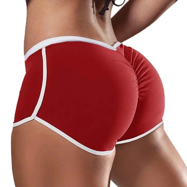 Short de sport sexy taille haute pour femme, leggings de yoga, slips athlétiques, shorts skinny respirants, entraînement de gym, fitness