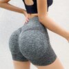 Bymermaids-Short de sport élastique, taille haute, push-up, leggings de gym, course à pied, yoga, respirant, cyclisme, pour femmes